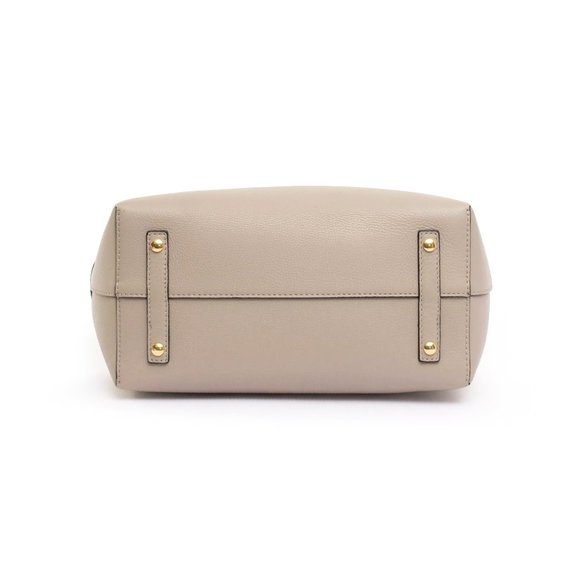 Burberry Medium Marais Belt Two Tone Colors Leather Satchel - Picture 4 of 10